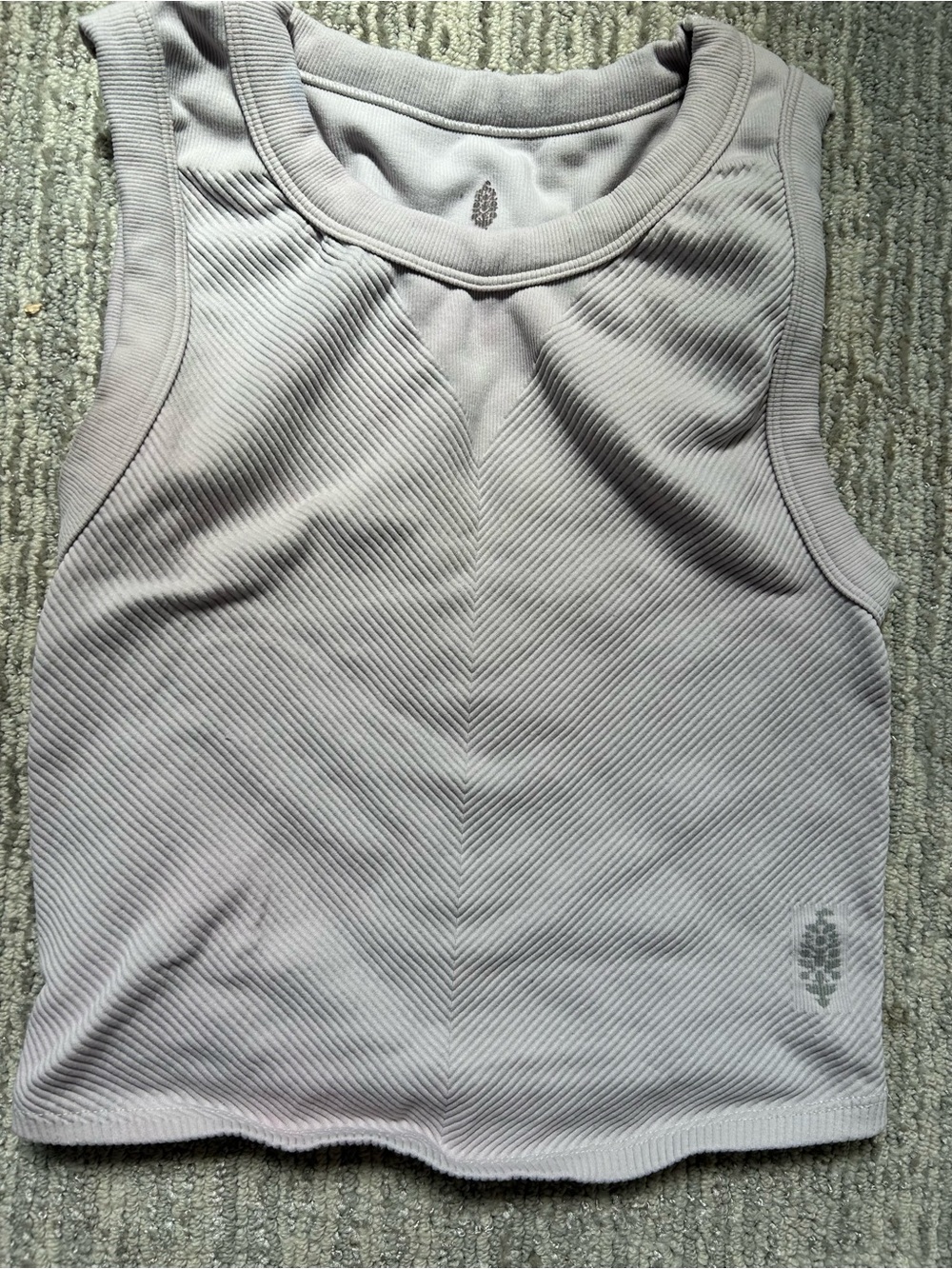 FP Movement by Free People Ribbed Tank Top - Light Mauve